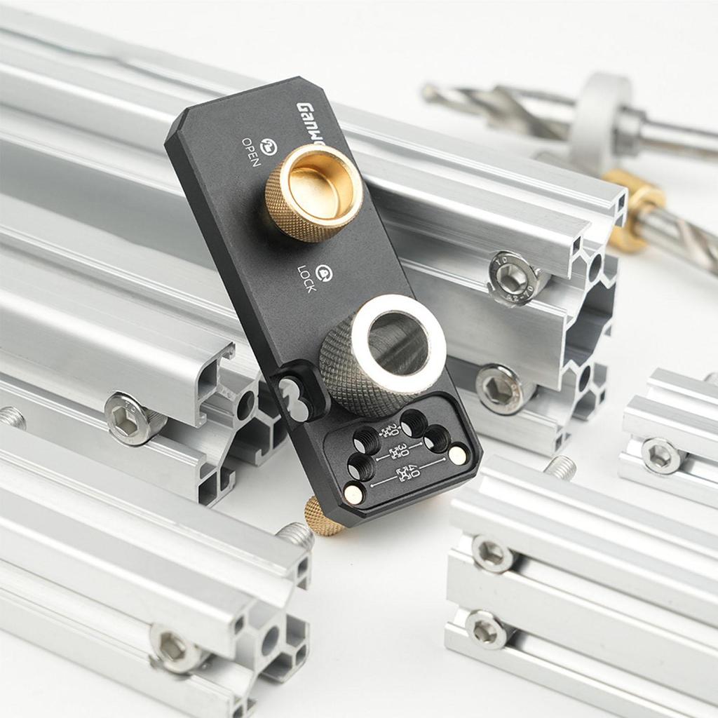 Aluminum Profile Punching Jig – Precision DIY Drilling Tool for 2020, 2040, 3030, 3060 Profiles with Accurate Positioning Support