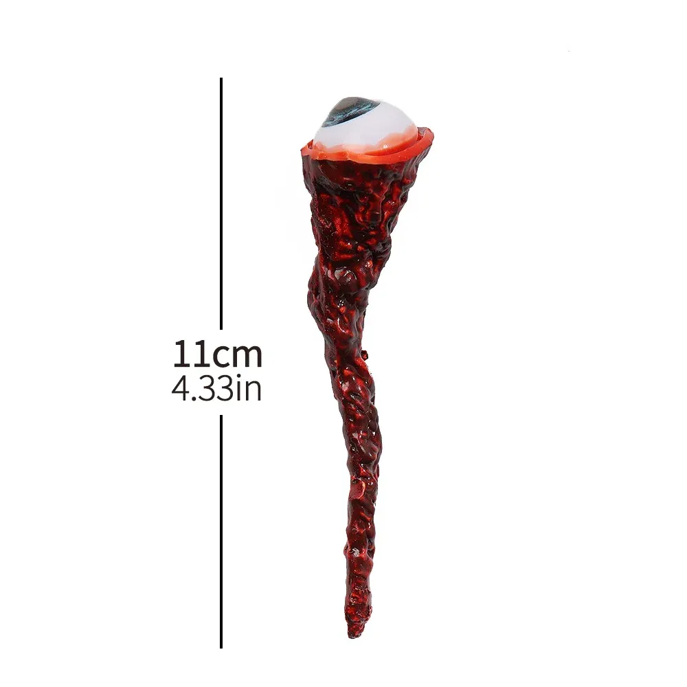 Halloween Realistic Ripped Out Eyeball - Bloody Scary Decor for Cosplay, Party Costume Props