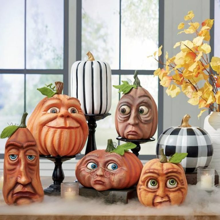 Halloween Pumpkin Outdoor Decoration - Ghost Party Yard Decor with Pumpkin Head for Courtyard Decoration - Gear Elevation
