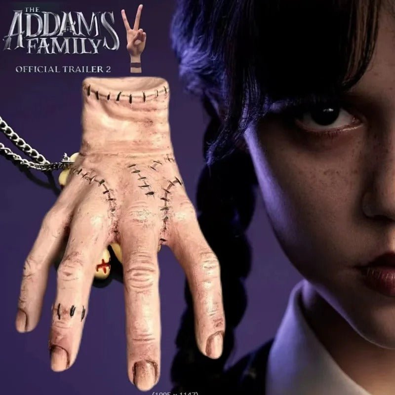 Wednesday Thing Hand Prop - Addams Family Thing Hand Toy, Scary Fake Hand Halloween Cosplay Prop & Decoration - Gear Elevation
