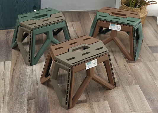 Compact Folding Outdoor Stool – High Load-Bearing Mini Chair for Camping, Beach, Hiking, Fishing, Lightweight Portable Seat Solution