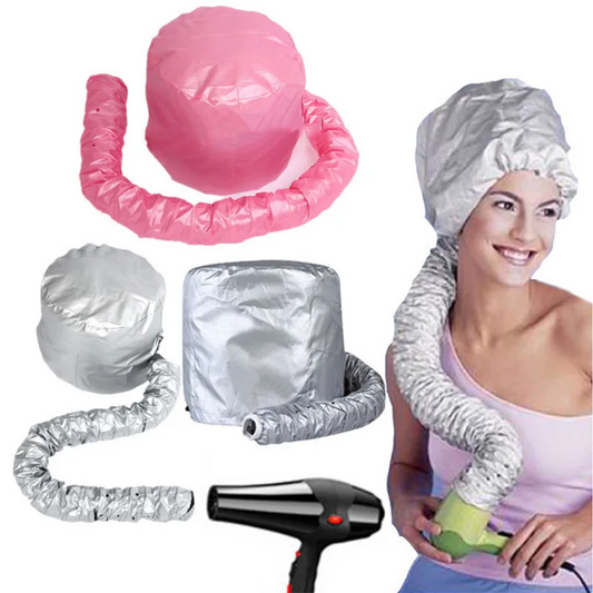Portable Soft Bonnet Hair Drying Cap – Adjustable Blow Dryer Hood for Salon-Style Results