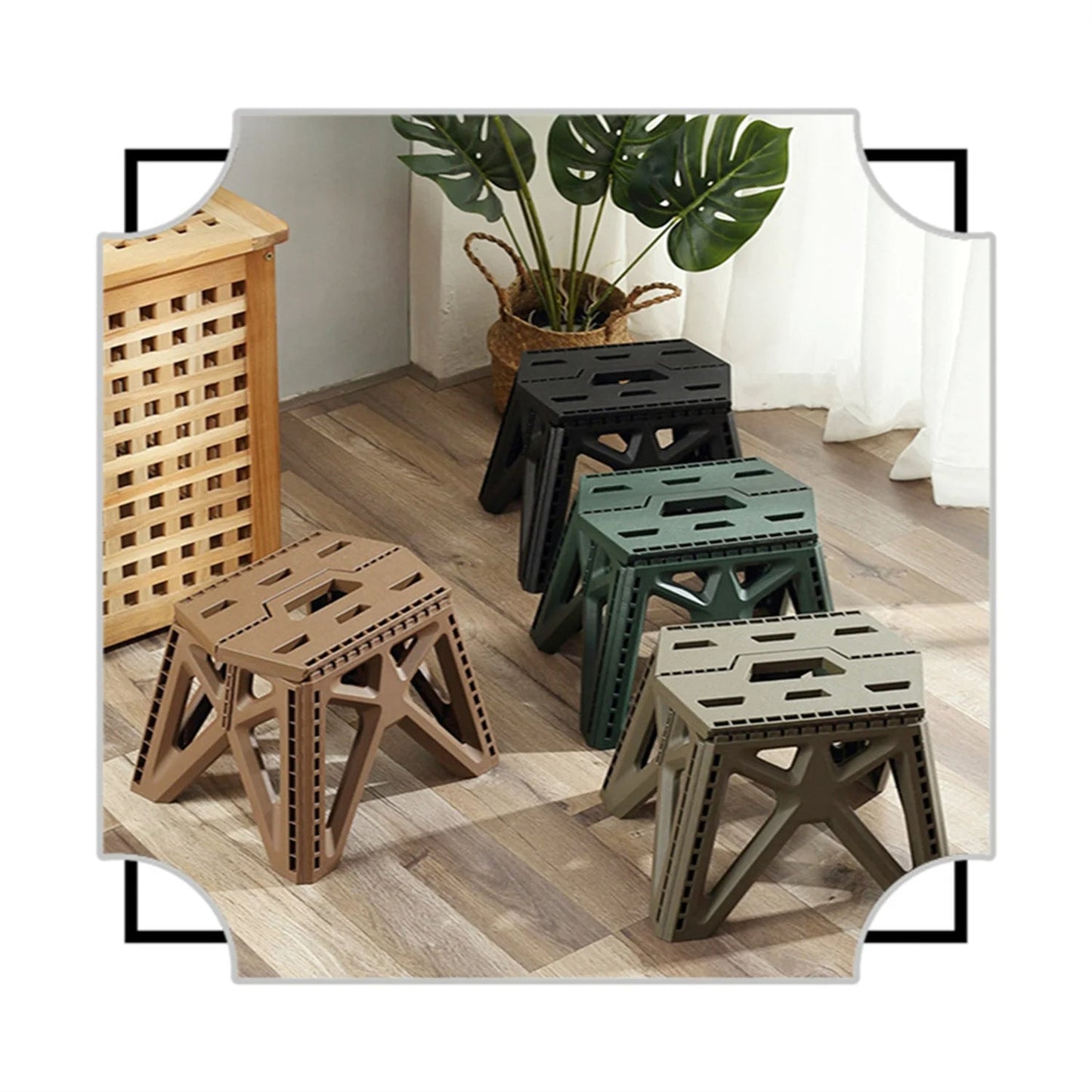 Compact Folding Outdoor Stool – High Load-Bearing Mini Chair for Camping, Beach, Hiking, Fishing, Lightweight Portable Seat Solution