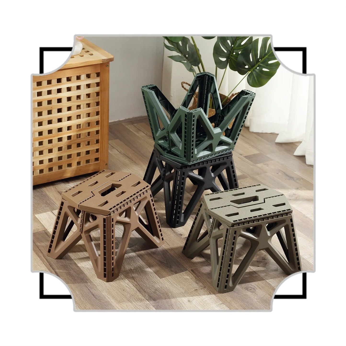 Compact Folding Outdoor Stool – High Load-Bearing Mini Chair for Camping, Beach, Hiking, Fishing, Lightweight Portable Seat Solution