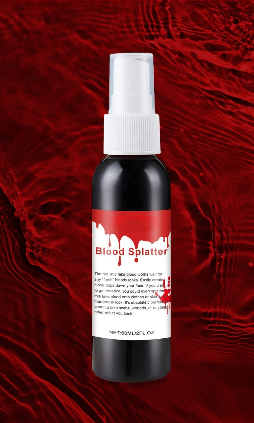 Halloween Fake Blood Spray Makeup – Cosplay Plasma Spray For Zombie, Vampire, Monster Effects, Masquerade, Festival And Prank Props