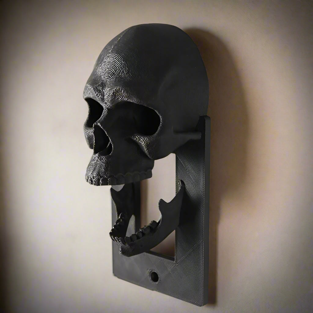 Halloween Skull Switch Decorative Cover – 3D Gothic Wall Switch Plate Adds Dark Mystery to Bedroom, Bar, or Spa Decor