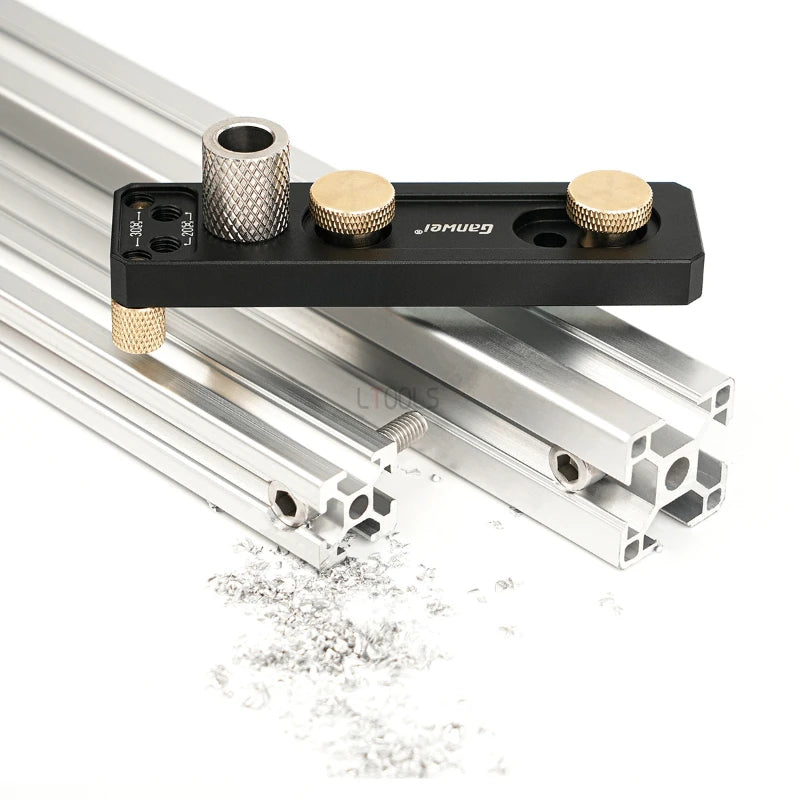 Aluminum Profile Punching Jig – Precision DIY Drilling Tool for 2020, 2040, 3030, 3060 Profiles with Accurate Positioning Support