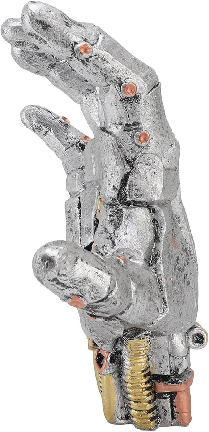 Creative Game Controller Wall Rack – Cyberpunk Robotic Arm Resin Shelf for Basketball, Football & Decor Storage