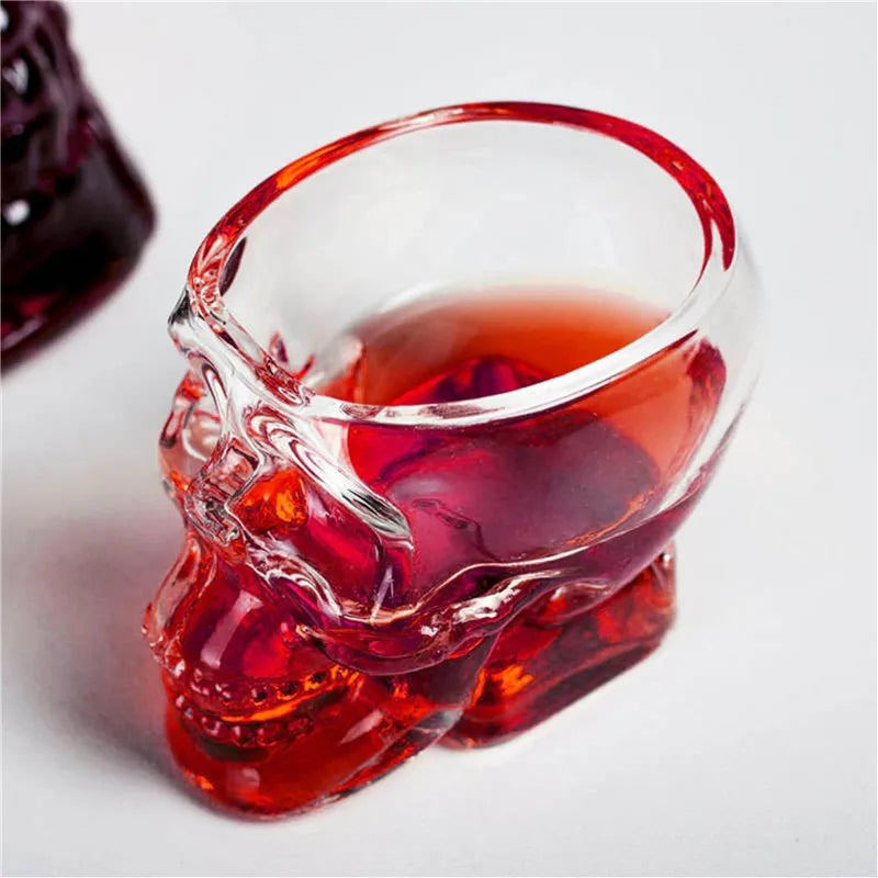 Crystal Skull Head Decanter – Gothic-Inspired Wine & Whiskey Glass Bottle for Spirits Display, Bar Décor, or Unique Gift Statement