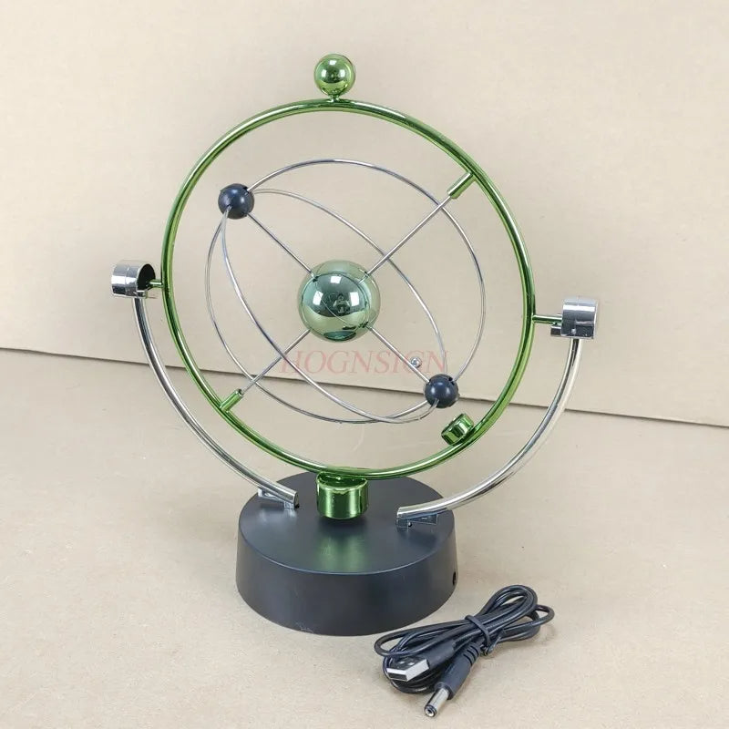 Perpetual Motion Pendulum USB Desk Decor – Perpetual Motion Office Gadget, Fun Creative Physics Gift for Science Lovers & Professionals
