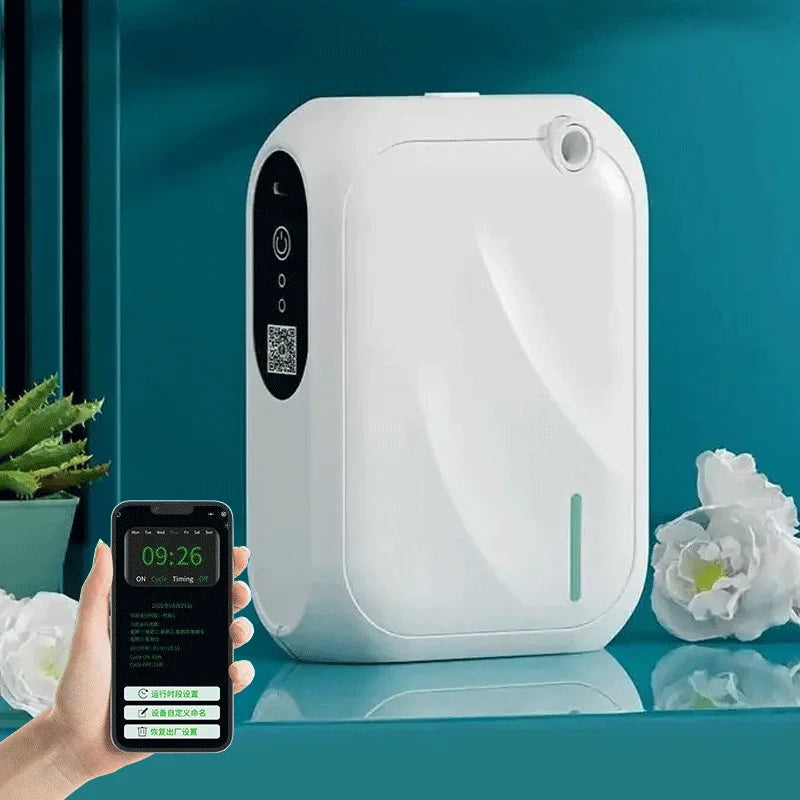 Aromatherapy Machine Fragrance Diffuser – Wall-Mounted Essential Oil Scent Booster for Hotel Lobbies, Malls, and Luxurious Home Spaces