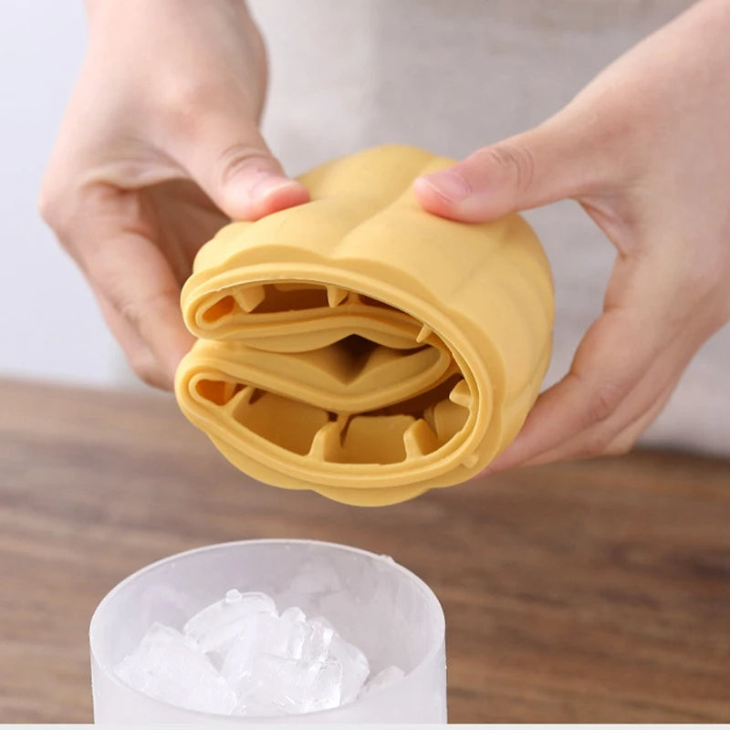 Double Layer Pumpkin Ice Bucket – Silicone Cube Tray and Lid for Party Drink Cooling, Liquor Chiller, and Halloween Decor