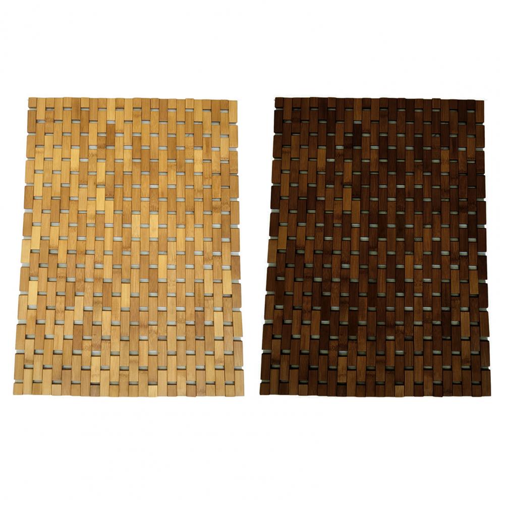 Foldable Bamboo Bath Mat – Anti-Slip Natural Wooden Spa Rug for Bathrooms, Showers, and Home Wellness Spaces