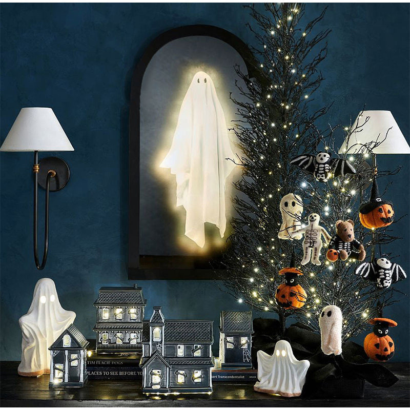 Halloween Ghost Mirror Decoration – Scary Hologram Wall Mirror with Spooky Projection for Haunted Room Atmosphere and Terrifying Party Displays