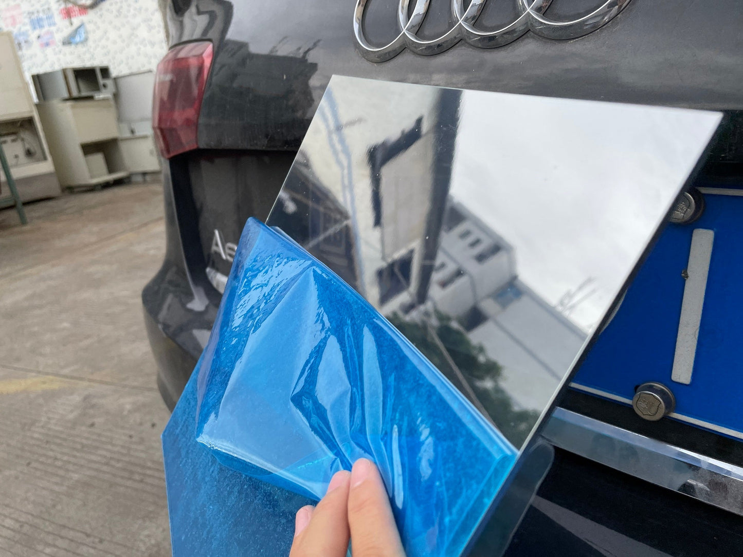 Silver Two-Way Mirror Panel – Double-Sided Acrylic PMMA Infinity Smart Surveillance Glass for Home and Commercial Use