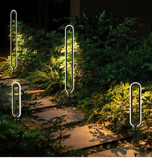 Minimalist Outdoor LED Lawn Lamp – Waterproof Round Garden Light for Pathways, Villas, Courtyards, and Landscape Decor