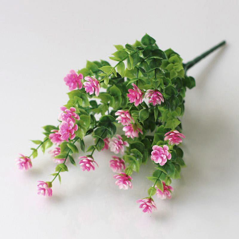 Artificial Flower Bundle – UV Resistant Faux Shrubs for Outdoor Garden & Wedding Decoration