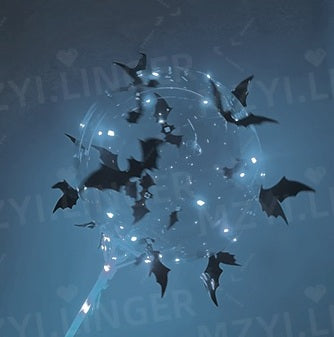 Halloween Balloon Set – Bat Stickers with Clear Bobo Balloons, Day of the Dead and Party Decorations