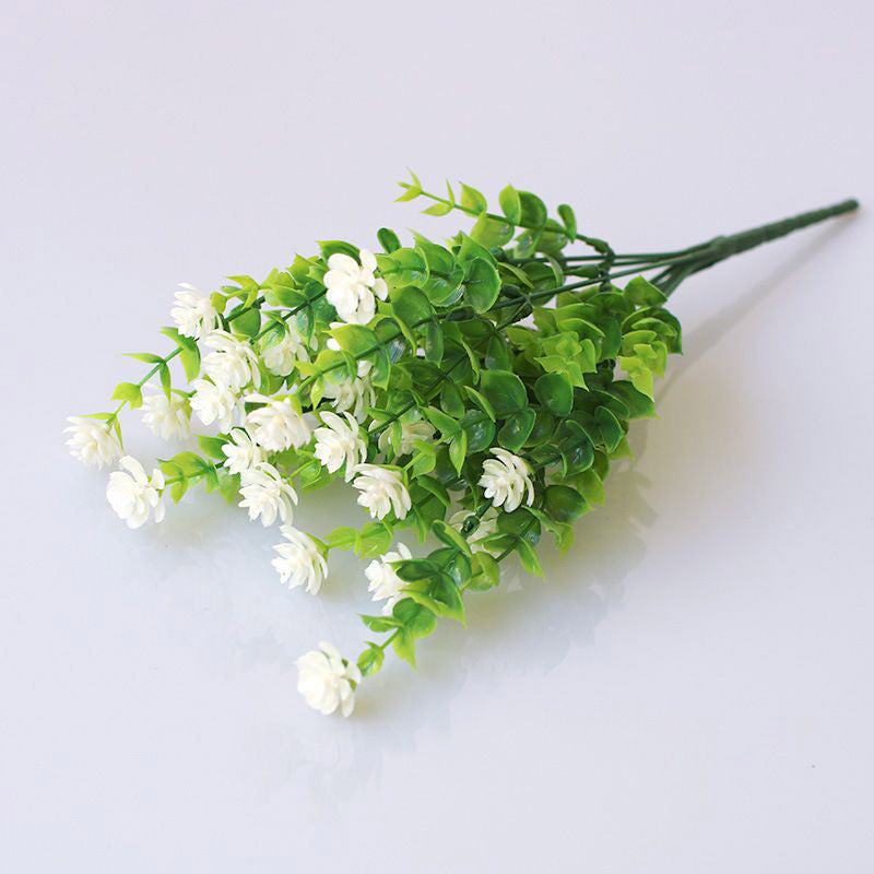 Artificial Flower Bundle – UV Resistant Faux Shrubs for Outdoor Garden & Wedding Decoration