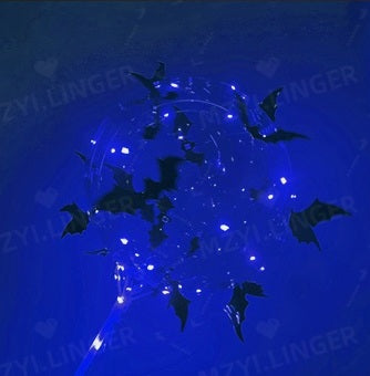 Halloween Balloon Set – Bat Stickers with Clear Bobo Balloons, Day of the Dead and Party Decorations