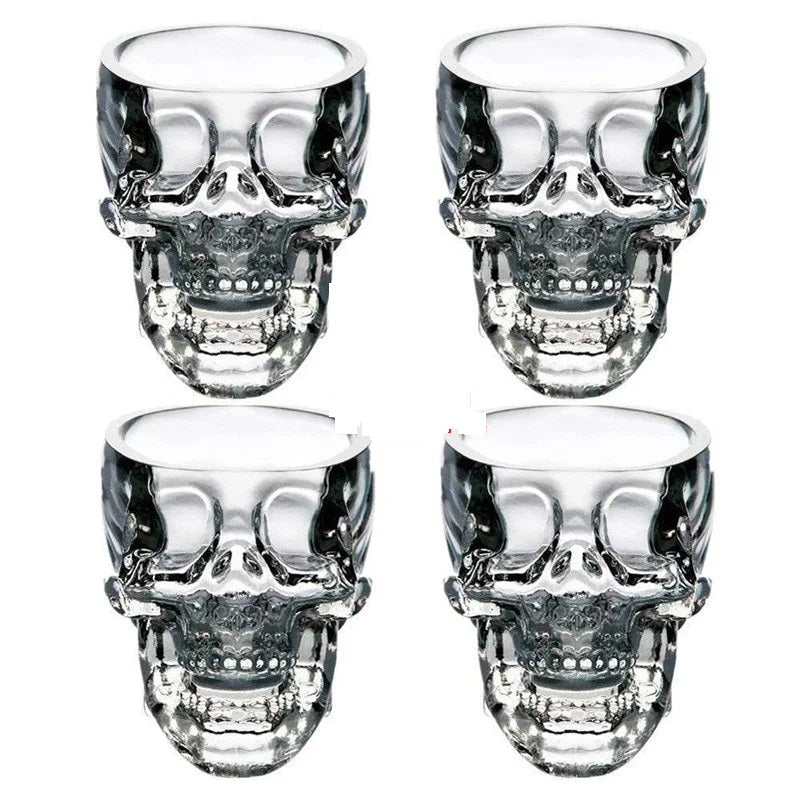 Crystal Skull Head Decanter – Gothic-Inspired Wine & Whiskey Glass Bottle for Spirits Display, Bar Décor, or Unique Gift Statement