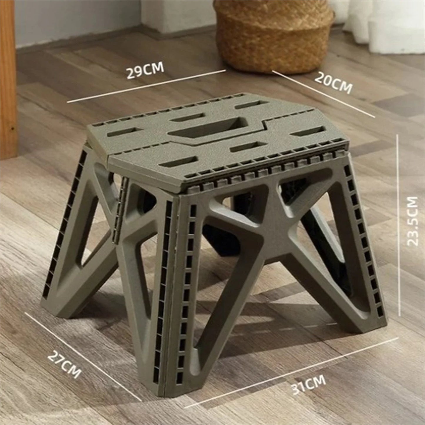 Compact Folding Outdoor Stool – High Load-Bearing Mini Chair for Camping, Beach, Hiking, Fishing, Lightweight Portable Seat Solution
