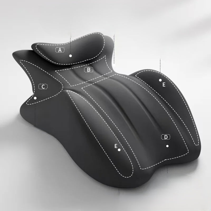 Bedridden Prone Sleeper Pillow - Memory Foam Support Cushion for Varicose Veins, Waist, Cervical Relief and Deep Full-Body Relaxation