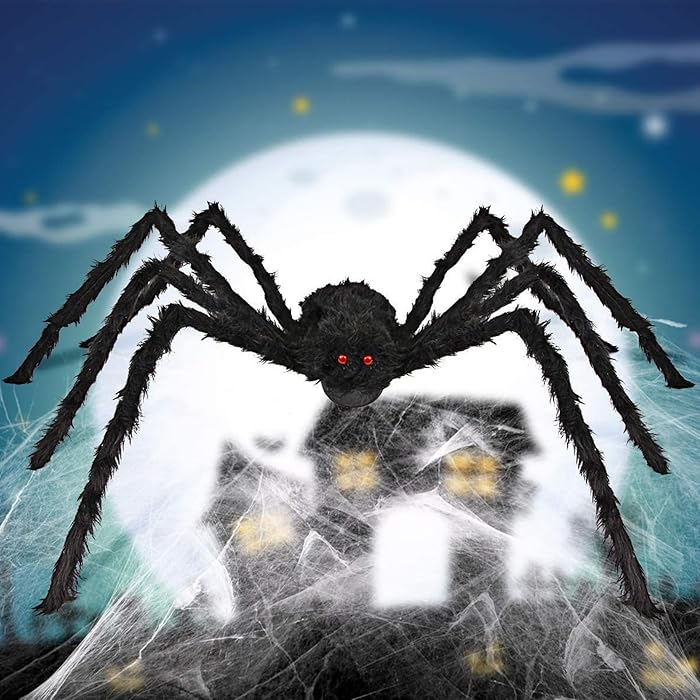 Giant Halloween Spider - Realistic Scary Decor