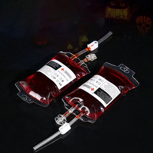 Halloween Blood Bags for Drinks - 400ml Cosplay Party Blood Bag - Gear Elevation