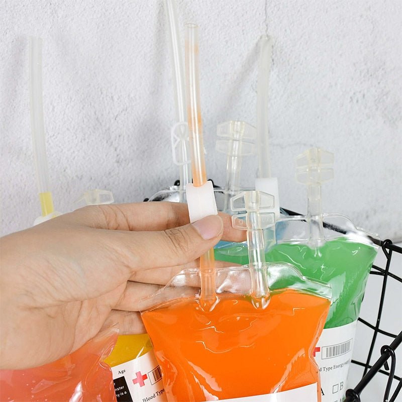 Halloween Blood Bags for Drinks - 400ml Cosplay Party Blood Bag - Gear Elevation