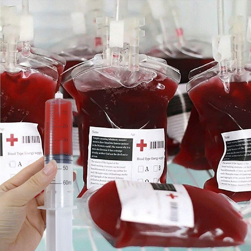 Halloween Blood Bags for Drinks - 400ml Cosplay Party Blood Bag - Gear Elevation