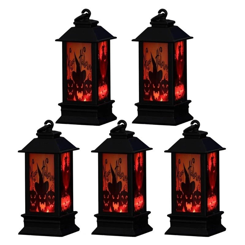 Halloween Decoration Props Lantern Flame - Halloween Lantern with LED Candle
