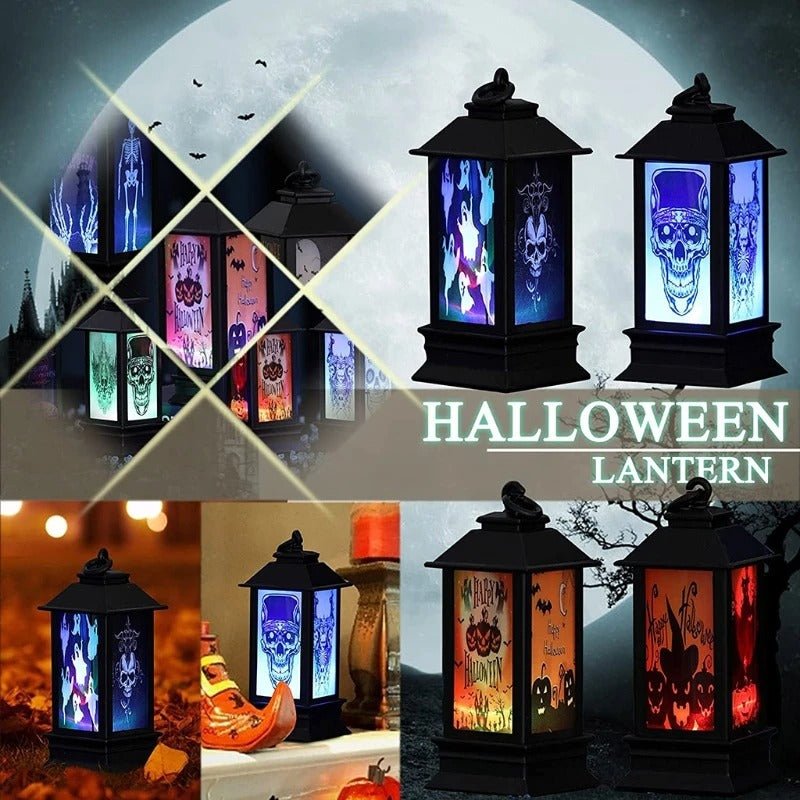 Halloween Decoration Props Lantern Flame - Halloween Lantern with LED Candle