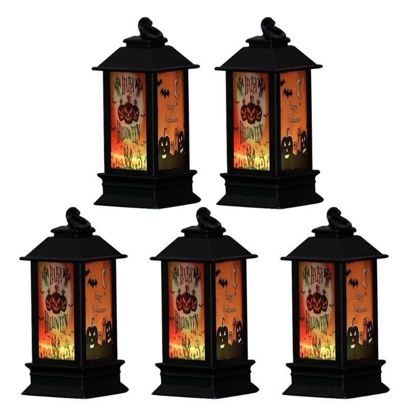 Halloween Decoration Props Lantern Flame - Halloween Lantern with LED Candle