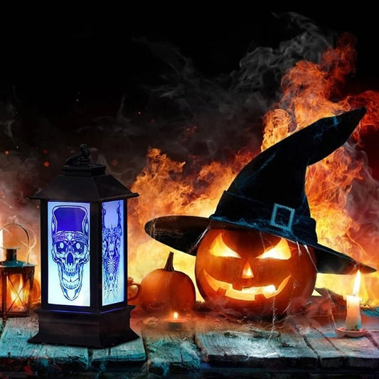 Halloween Decoration Props Lantern Flame - Halloween Lantern with LED Candle