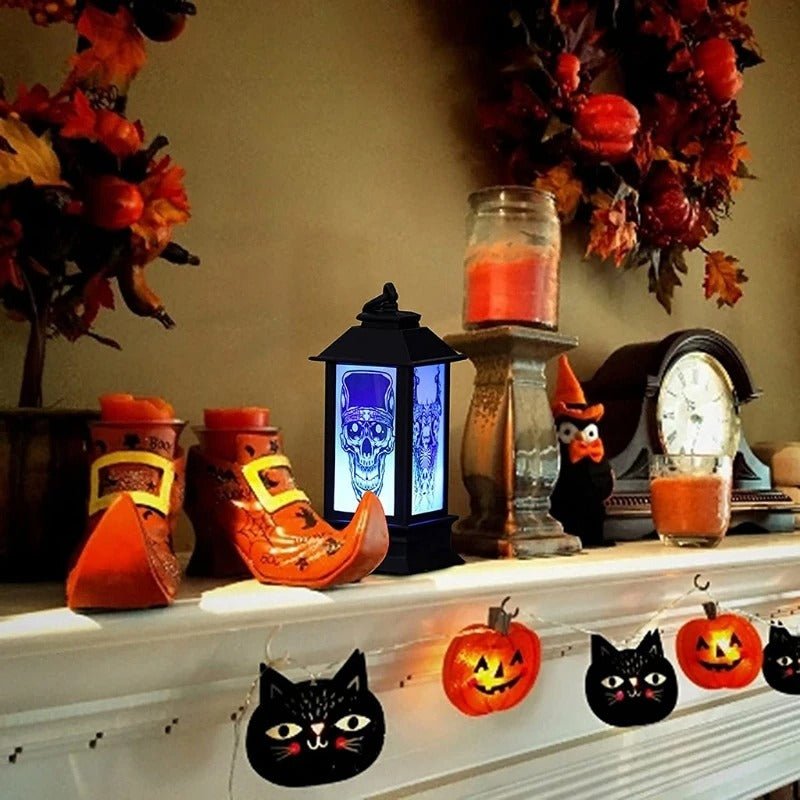 Halloween Decoration Props Lantern Flame - Halloween Lantern with LED Candle