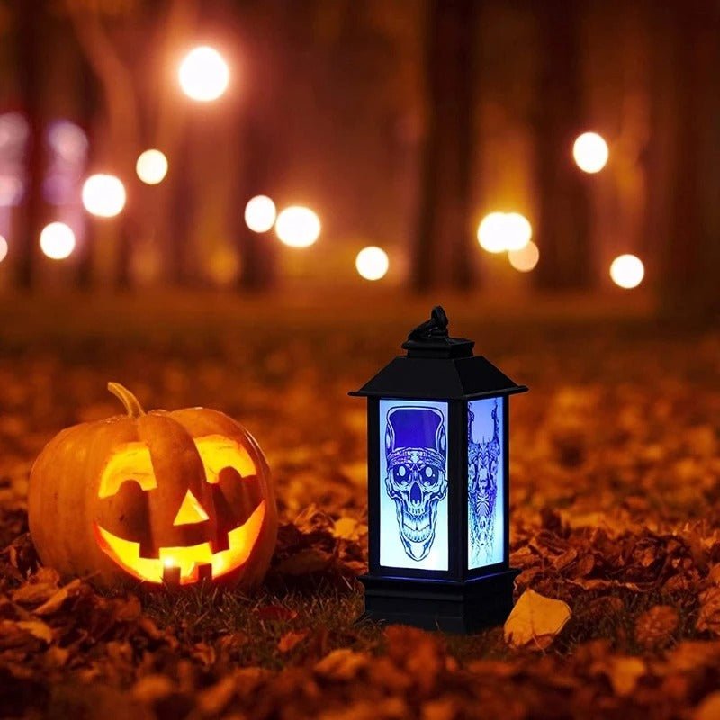 Halloween Decoration Props Lantern Flame - Halloween Lantern with LED Candle