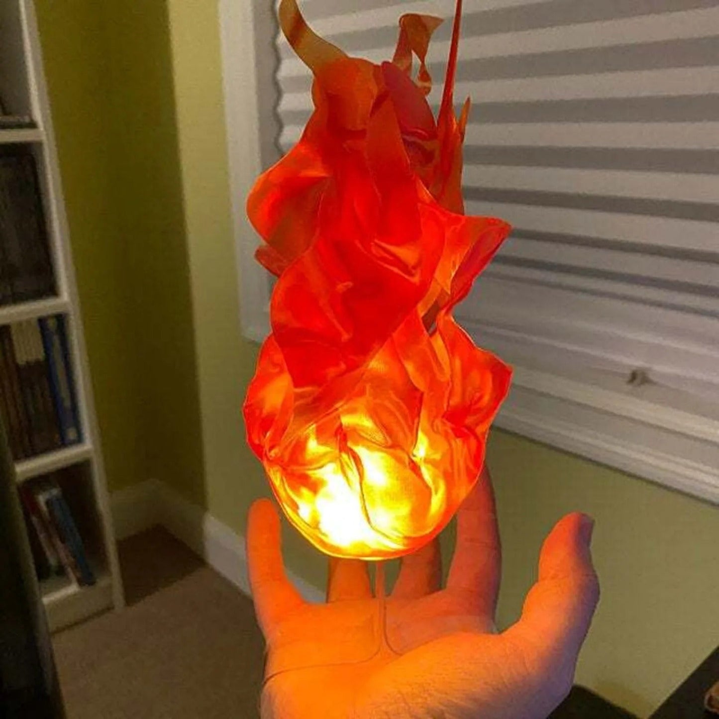 Halloween Floating Fireball Prop - Illuminated Floating Fire for Role Playing Halloween Home Party Decorations