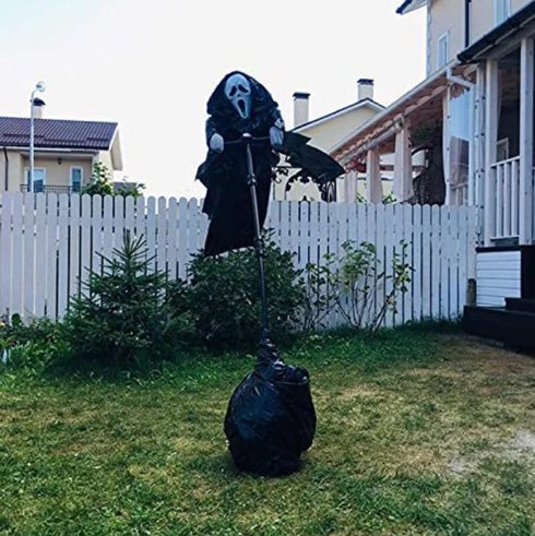 Halloween Ghost Face Scarecrow - Scarecrow Screaming Ghost - Gear Elevation