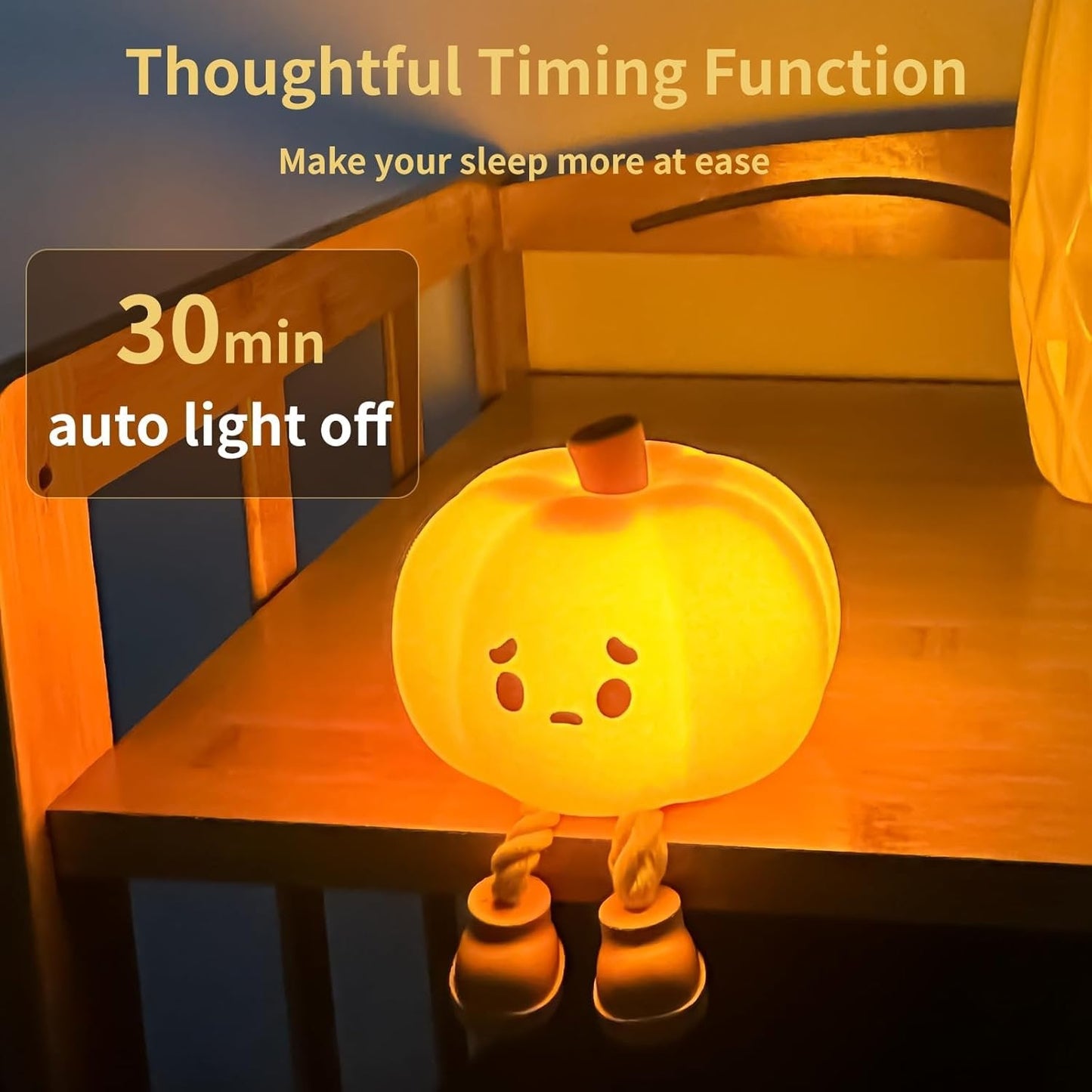 Halloween Pumpkin Night Light - Cute, Multi-functional Pumpkin Lamp