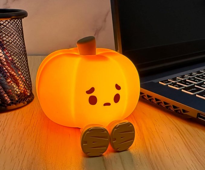 Halloween Pumpkin Night Light - Cute, Multi-functional Pumpkin Lamp