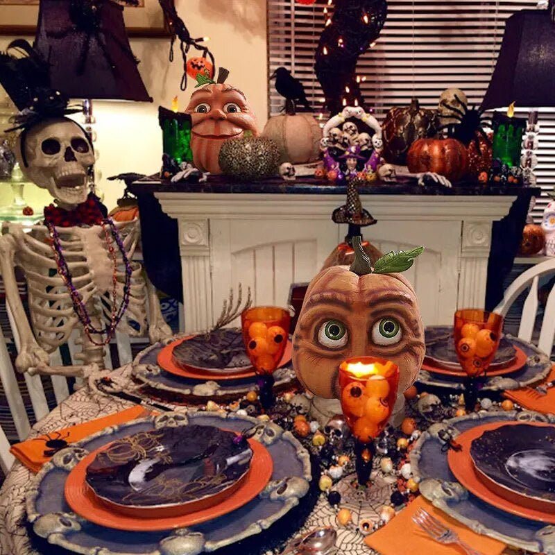 Halloween Pumpkin Outdoor Decoration - Funny Pumpkin Head Home Decoration - Gear Elevation