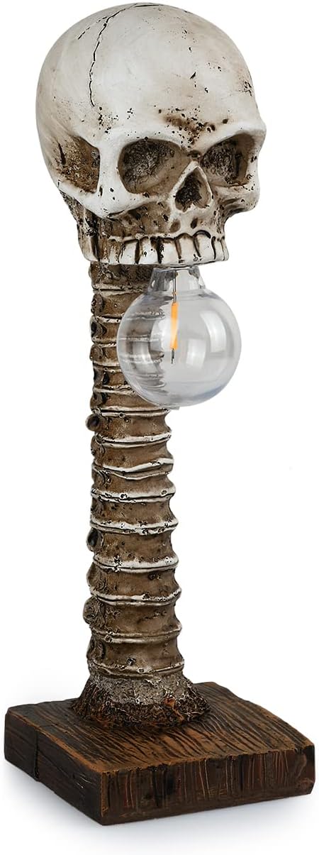 Halloween Skull Skeleton Lamp - Halloween Table Skeleton Lamp - Gear Elevation