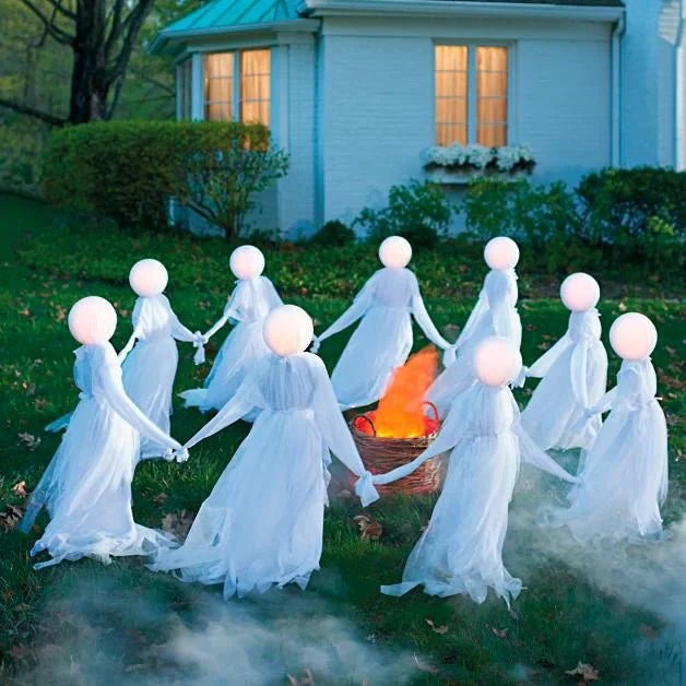 Holding Hands Ghost for Halloween Decoration - Creepy Doll Decoration Garden Stakes - Gear Elevation