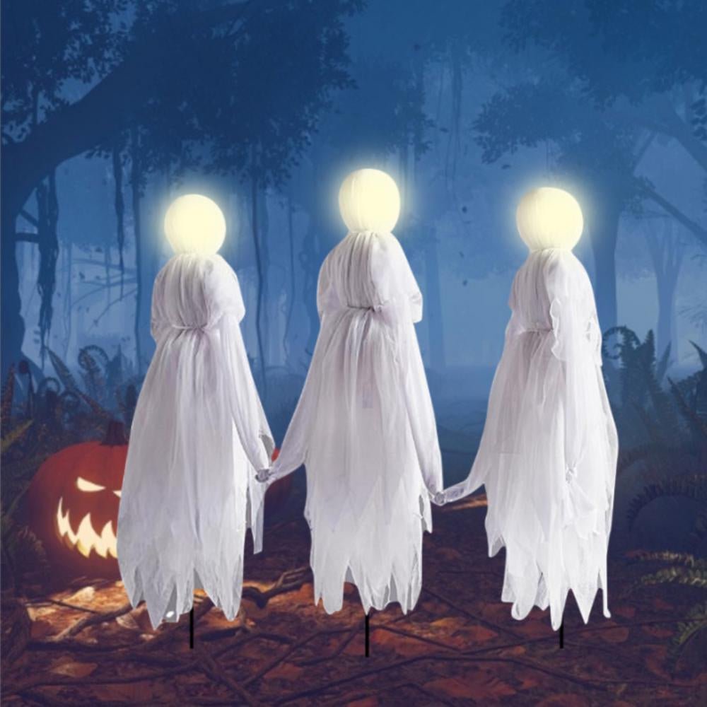 Holding Hands Ghost for Halloween Decoration - Creepy Doll Decoration Garden Stakes - Gear Elevation