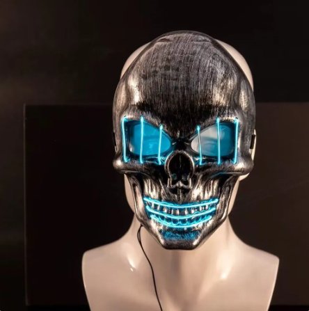 LED Skull Mask - Halloween Cosplay LED Mask - Gear Elevation
