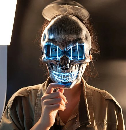 LED Skull Mask - Halloween Cosplay LED Mask - Gear Elevation