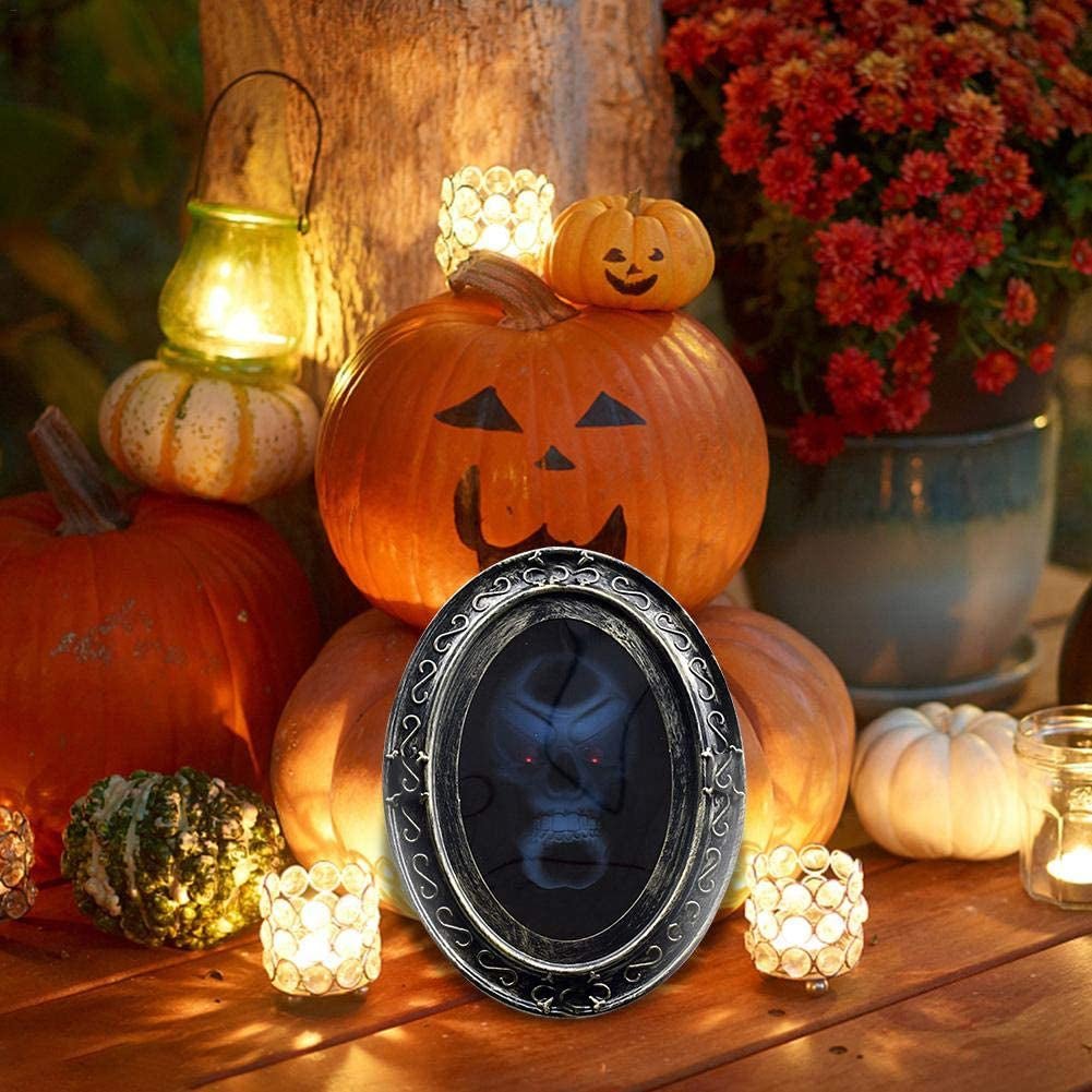 Motion Activated Skull Mirror - Scary Halloween Magic Mirror - Gear Elevation