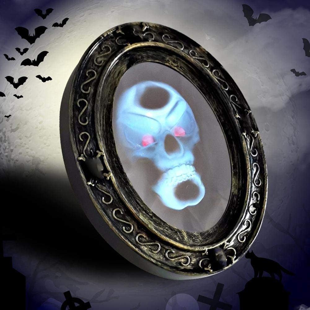 Motion Activated Skull Mirror - Scary Halloween Magic Mirror - Gear Elevation