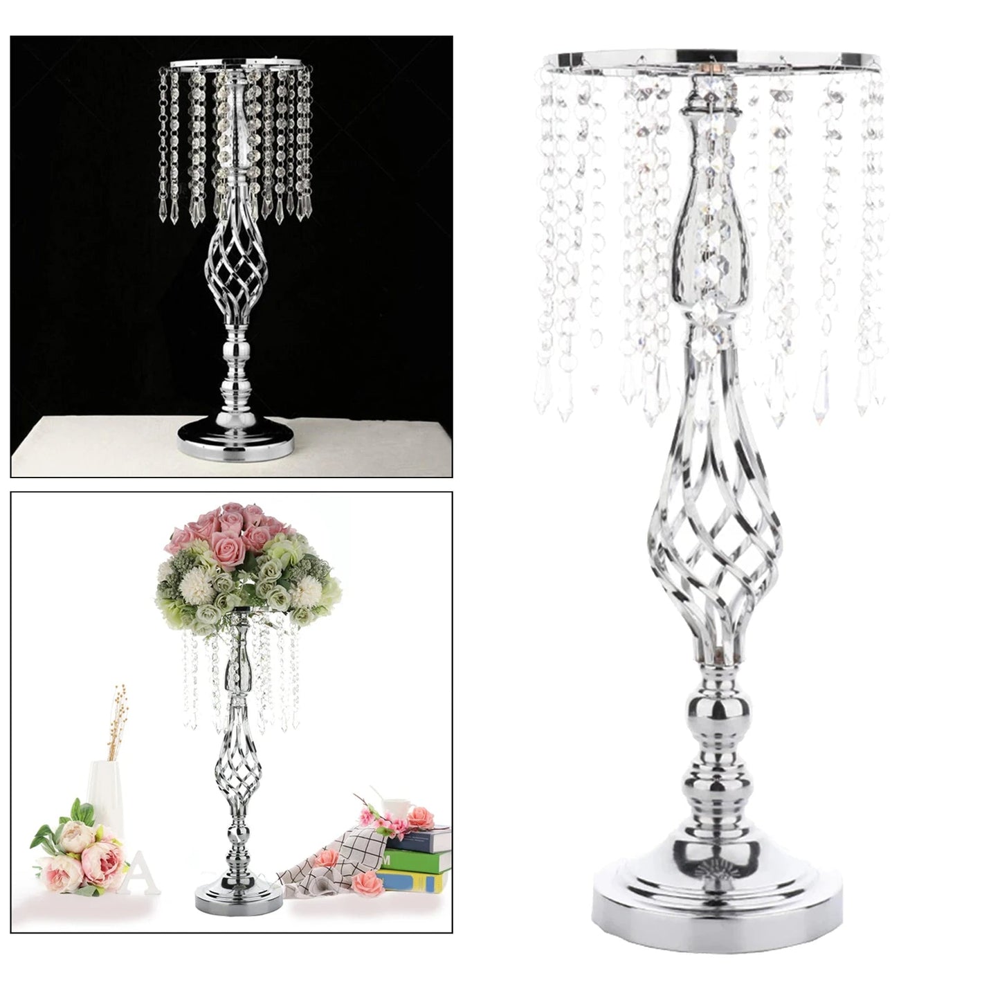 Wrought Iron Metal Stand & Tealight Candle Holder – Versatile Centerpiece for Weddings, Home Decor, Parties, and Holiday Tables